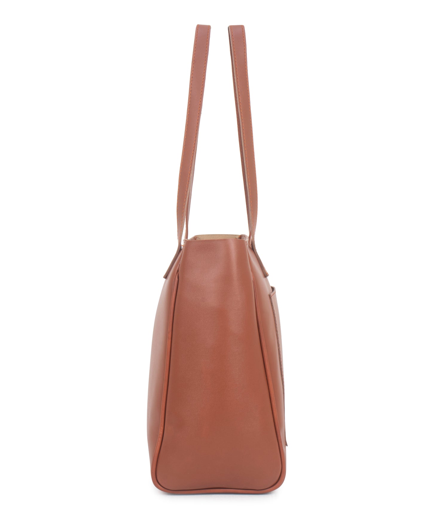 Solid Tan Tote Bag