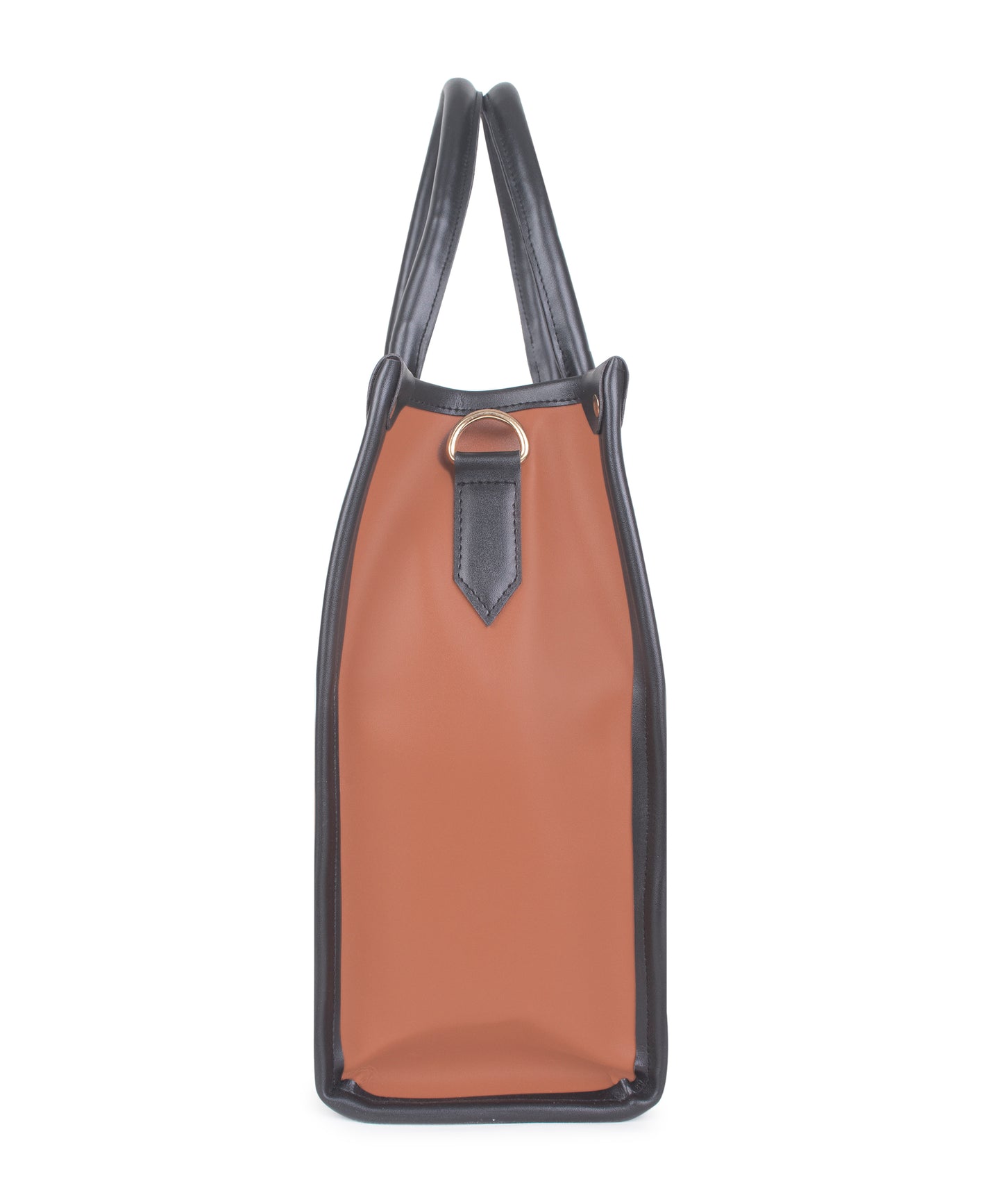 Solid Tan Color Laptop Tote Bag