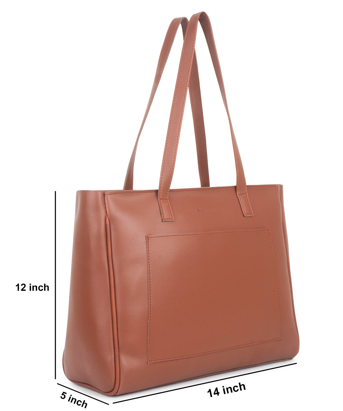 Solid Tan Tote Bag