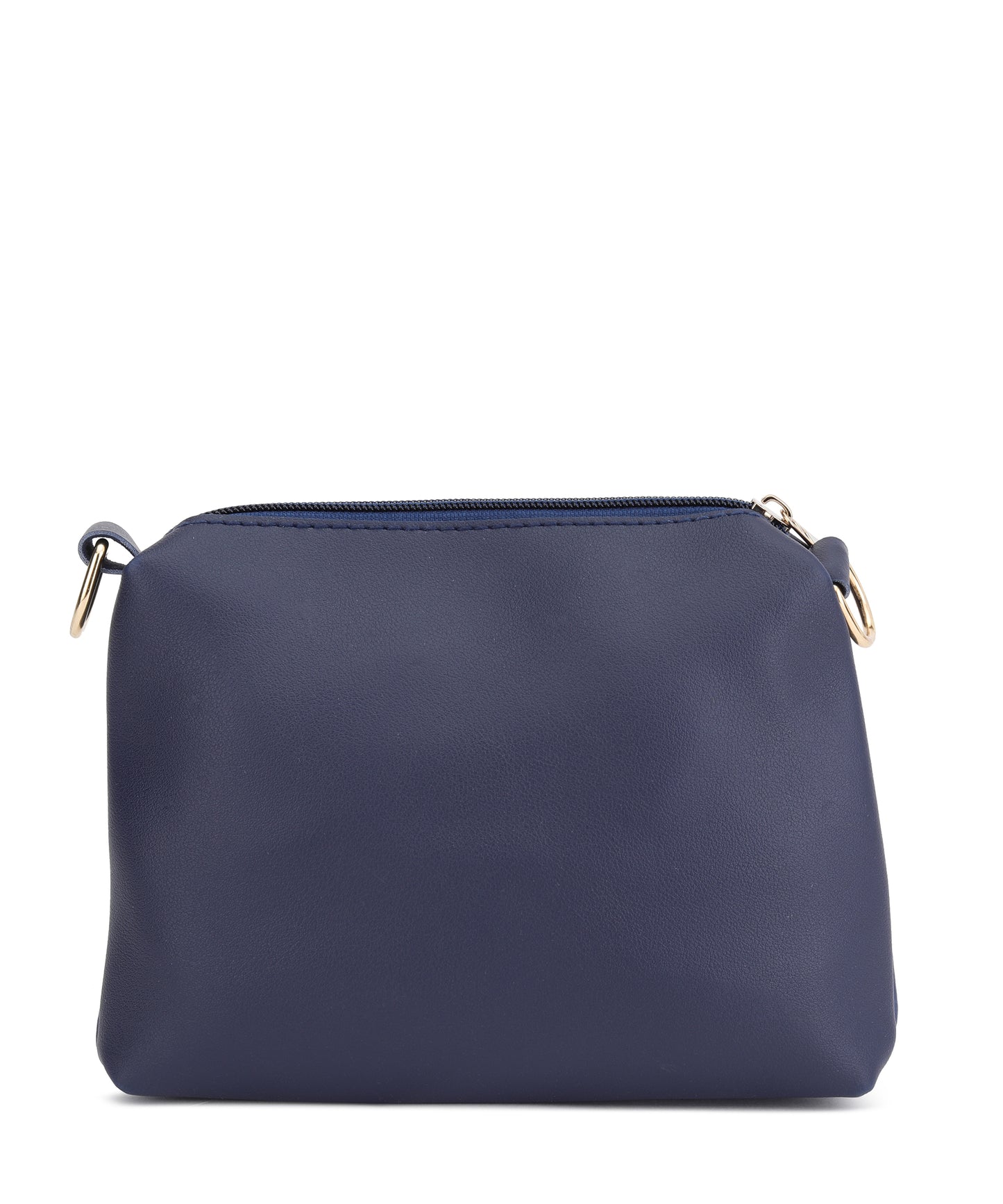 Blue Structured Shoulder Bag with Sling Bag