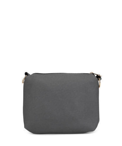 Grey Swagger Shoulder Bag with Tasselled Details and Pouch