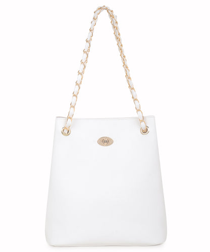 Women White Shoulder Bag