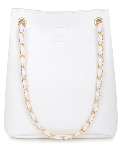 Women White Shoulder Bag