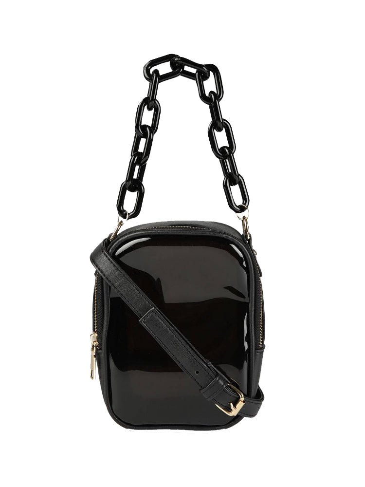 Black Solid Sling Bag