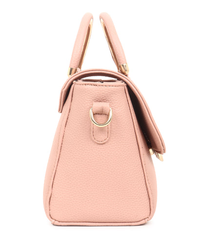 Colourblocked Structured Satchel Bag