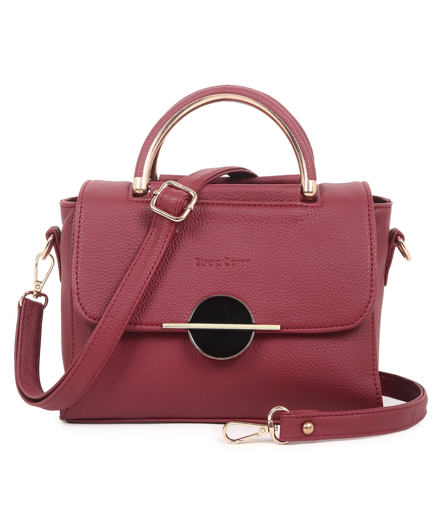 Colourblocked Structured Satchel Bag