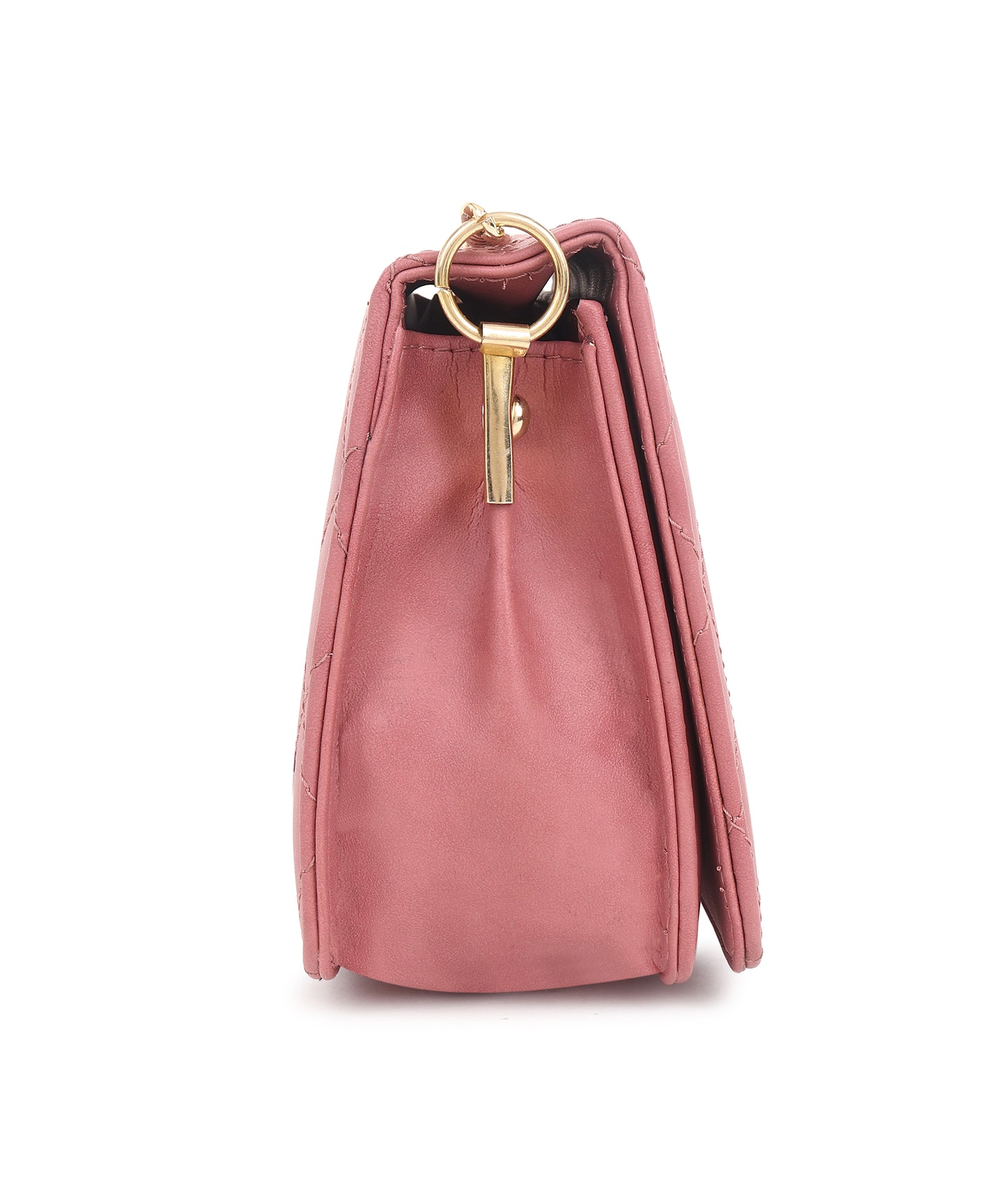 Women Pink Structured Sling Bag