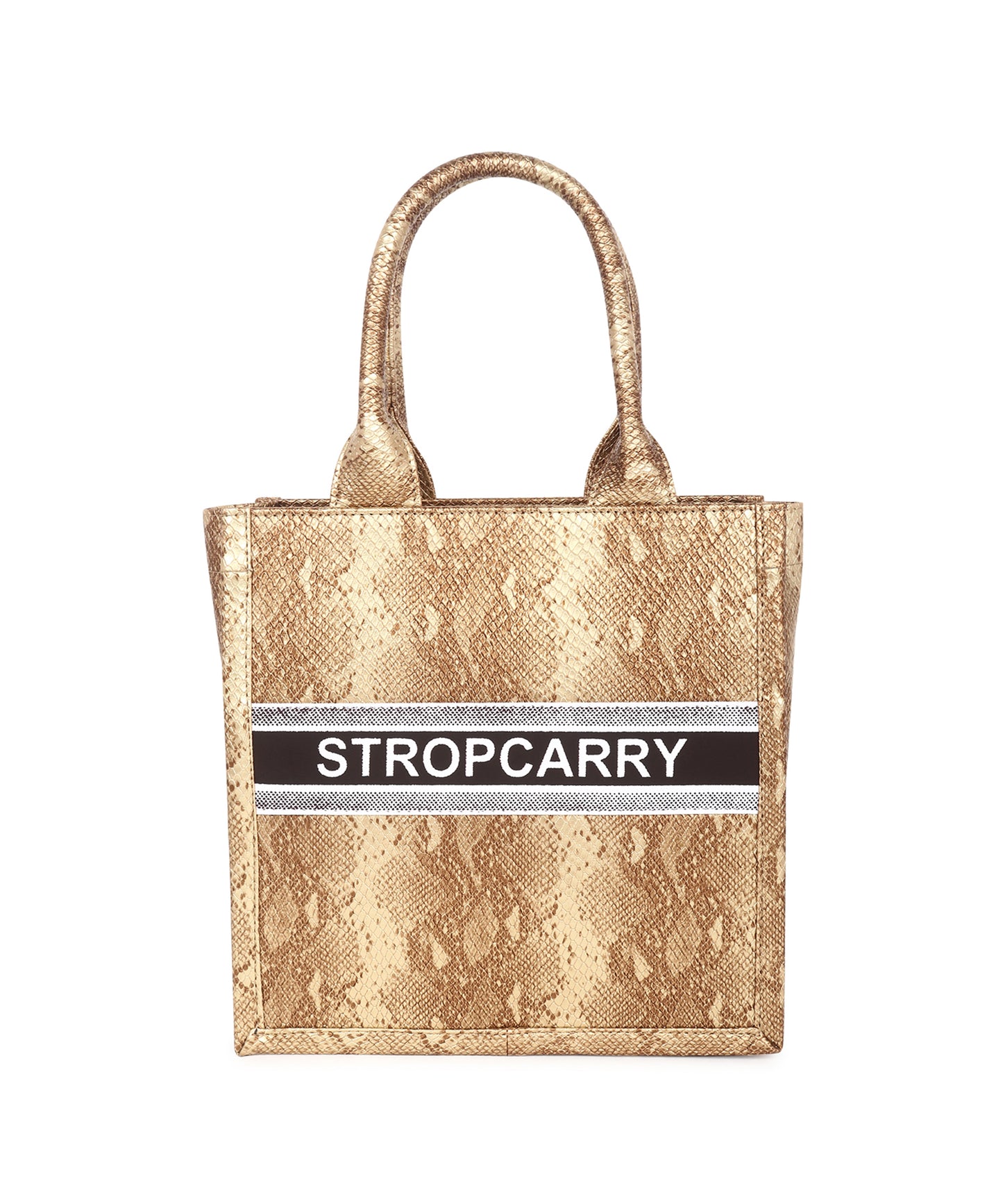 Gold Textured Tote Bag